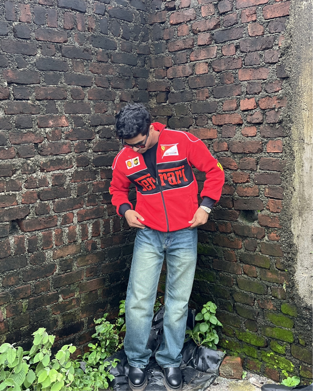 F1 Ferrari Red Unisex Racing Jacket