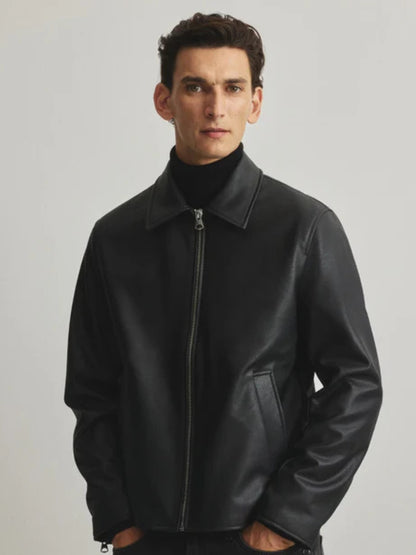 Black Unisex Leather Jacket