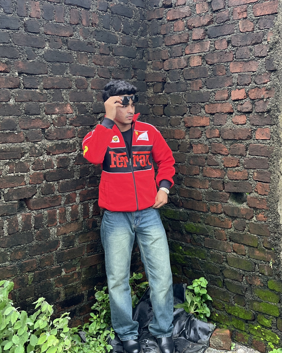 F1 Ferrari Red Unisex Racing Jacket