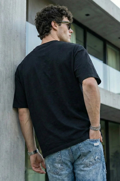 Dark Black Oversized Unisex T-Shirt