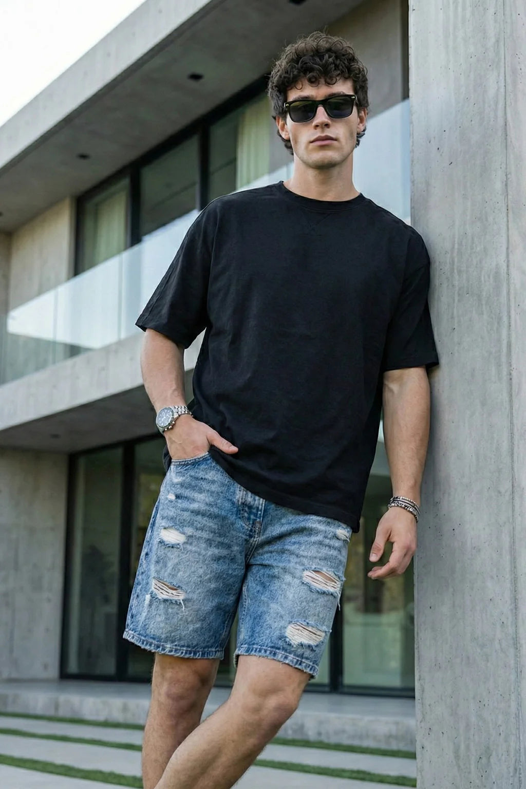 Dark Black Oversized Unisex T-Shirt