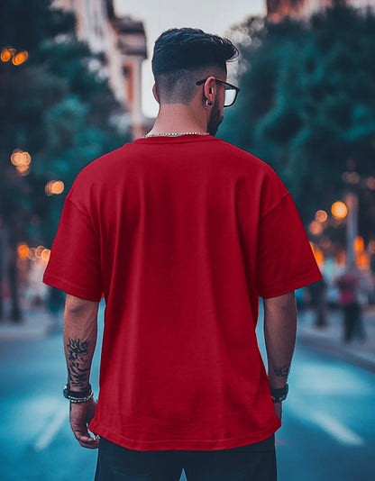 Dark Red Oversized Unisex T-Shirt